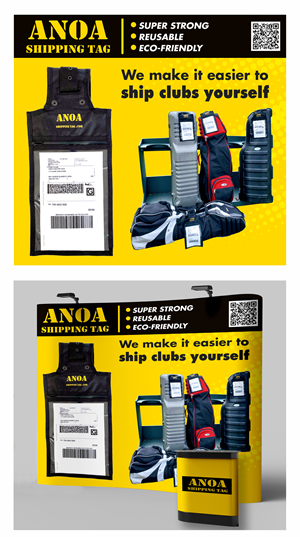 Trade Show Booth Design by ucuame for ANOA SHIPPING TAG | Design: #29611139