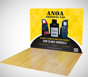 Trade Show Booth Design by alex989 for ANOA SHIPPING TAG | Design: #29597153