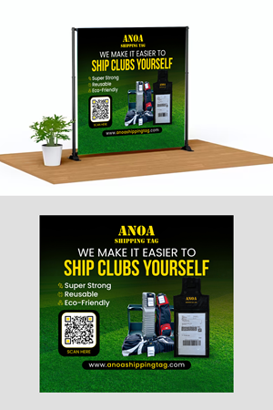 Trade Show Booth Design by debdesign for ANOA SHIPPING TAG | Design: #29591171
