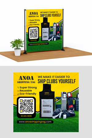 Trade Show Booth Design by debdesign for ANOA SHIPPING TAG | Design: #29591173