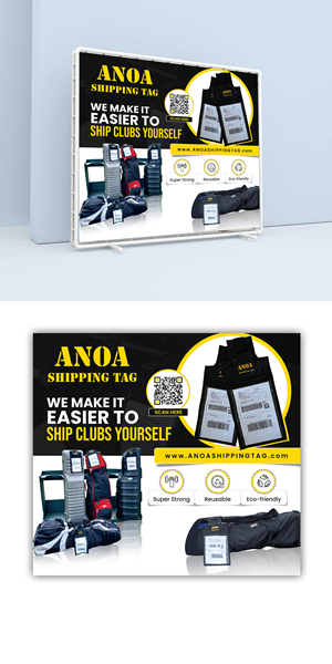 Trade Show Booth Design by debdesign for ANOA SHIPPING TAG | Design: #29591267