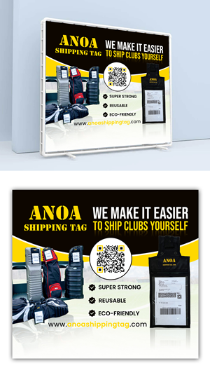 Trade Show Booth Design by debdesign for ANOA SHIPPING TAG | Design: #29593576