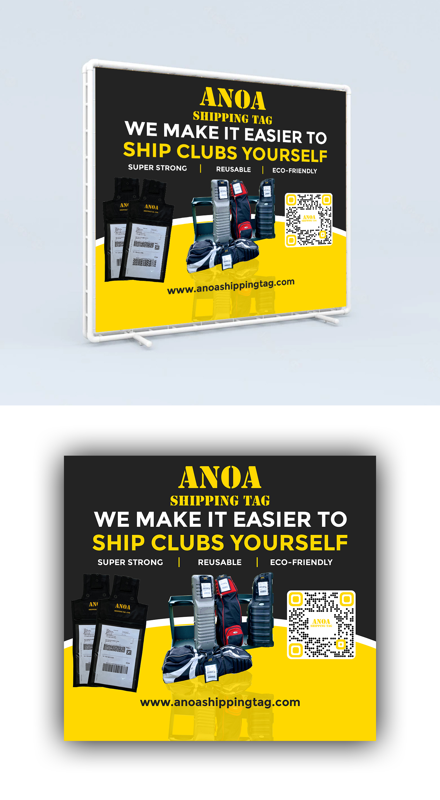 Trade Show Booth Design by debdesign for ANOA SHIPPING TAG | Design #29593855