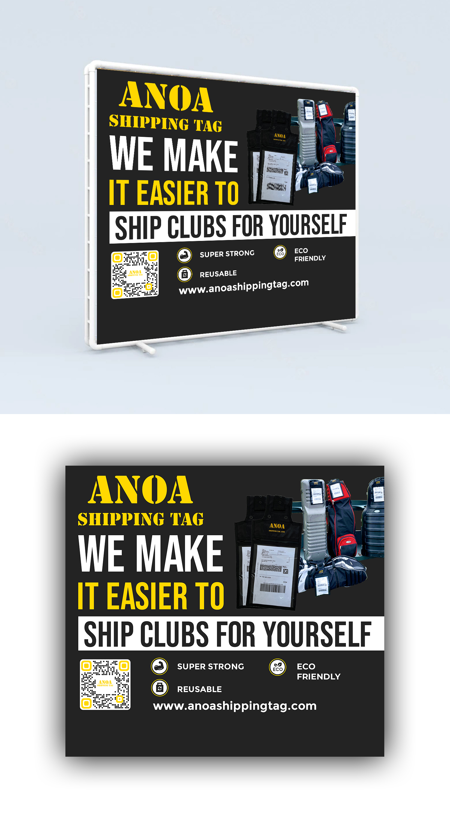 Trade Show Booth Design by debdesign for ANOA SHIPPING TAG | Design #29593856