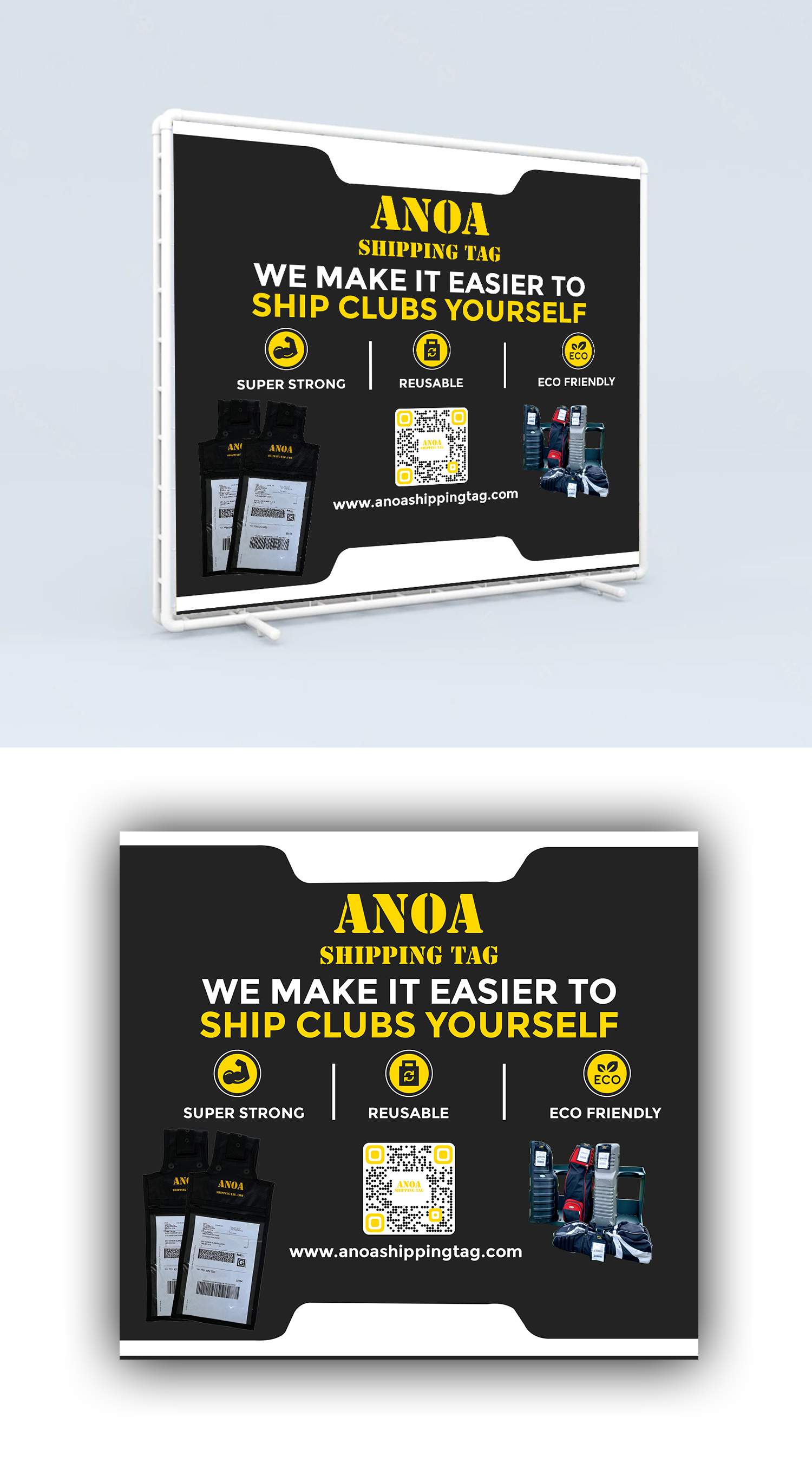 Trade Show Booth Design by debdesign for ANOA SHIPPING TAG | Design #29593857