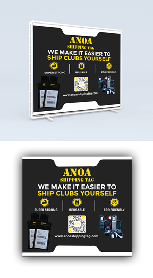 Trade Show Booth Design by debdesign for ANOA SHIPPING TAG | Design: #29593857