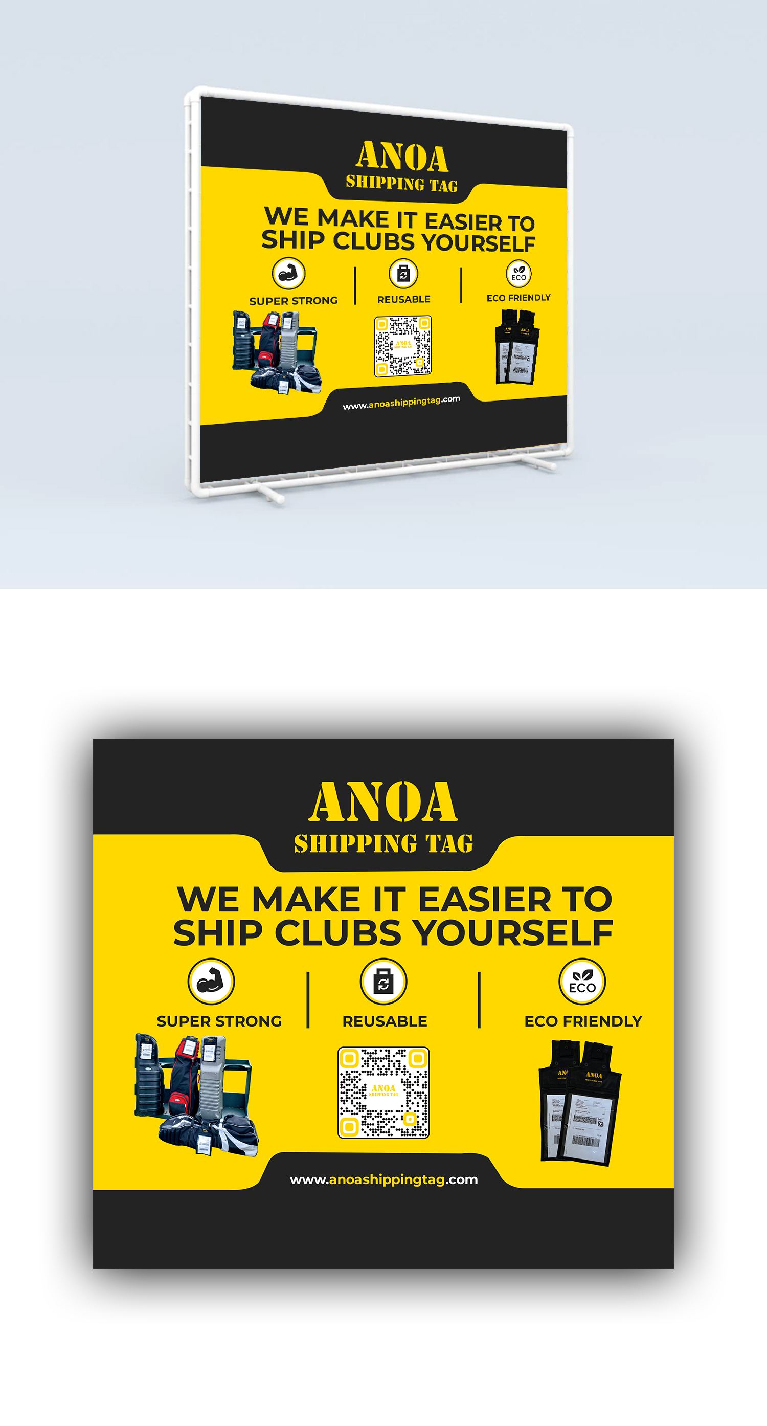 Trade Show Booth Design by debdesign for ANOA SHIPPING TAG | Design #29595688