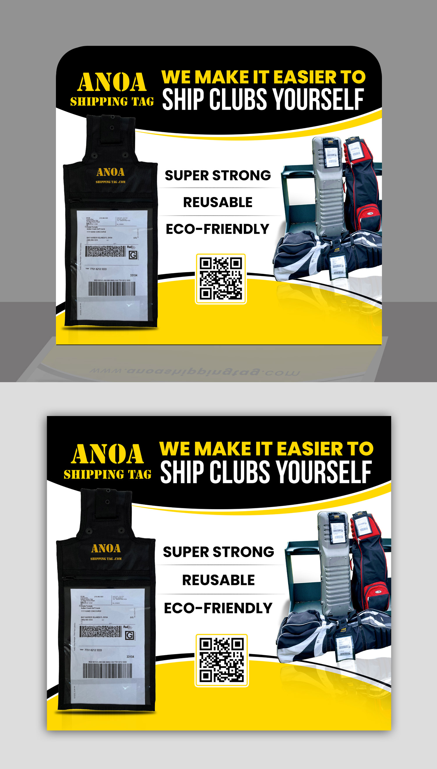 Trade Show Booth Design by debdesign for ANOA SHIPPING TAG | Design: #29630190