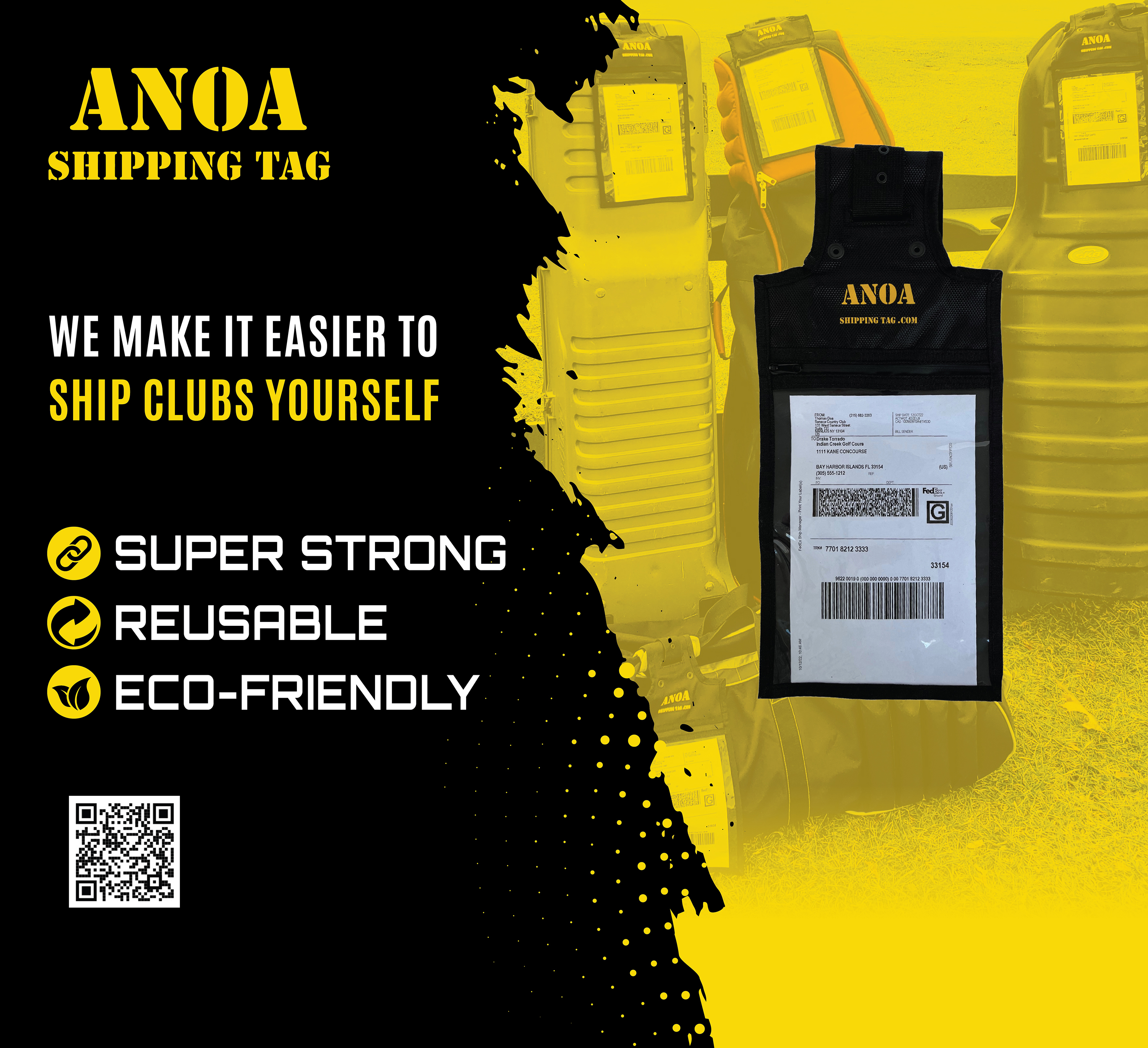 Trade Show Booth Design by mikelangelo13 for ANOA SHIPPING TAG | Design #29598481