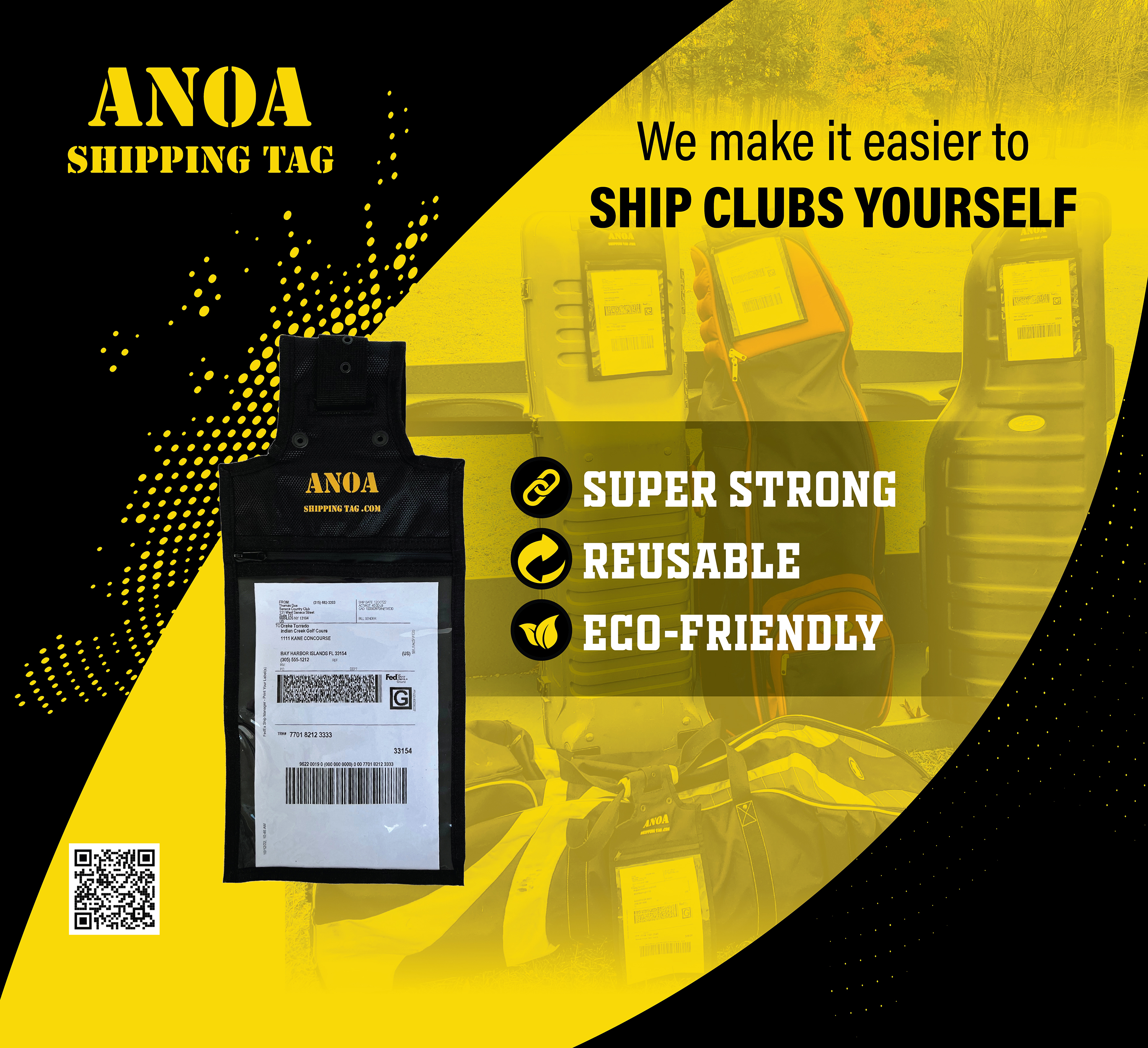 Trade Show Booth Design by mikelangelo13 for ANOA SHIPPING TAG | Design #29598492