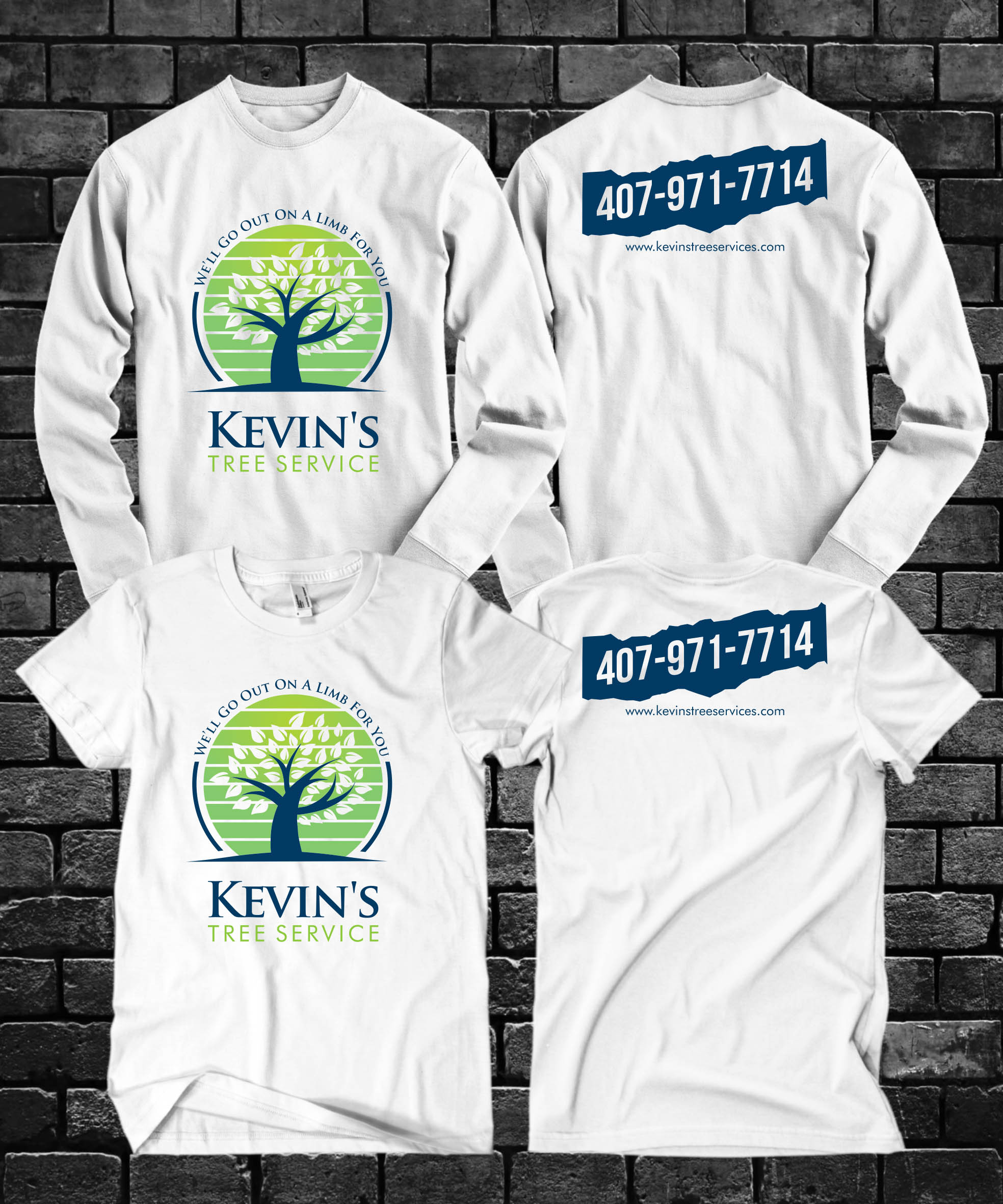 T-shirt Design by Rheanza for Kevin's Tree Service | Design #29597042