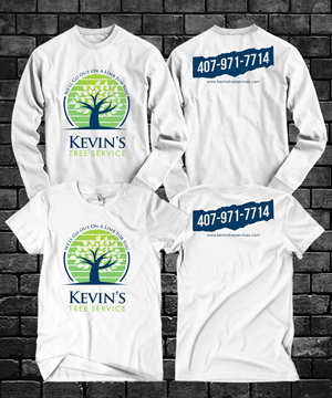 Design de T-shirt par Rheanza pour Kevin's Tree Service | Design : #29597042