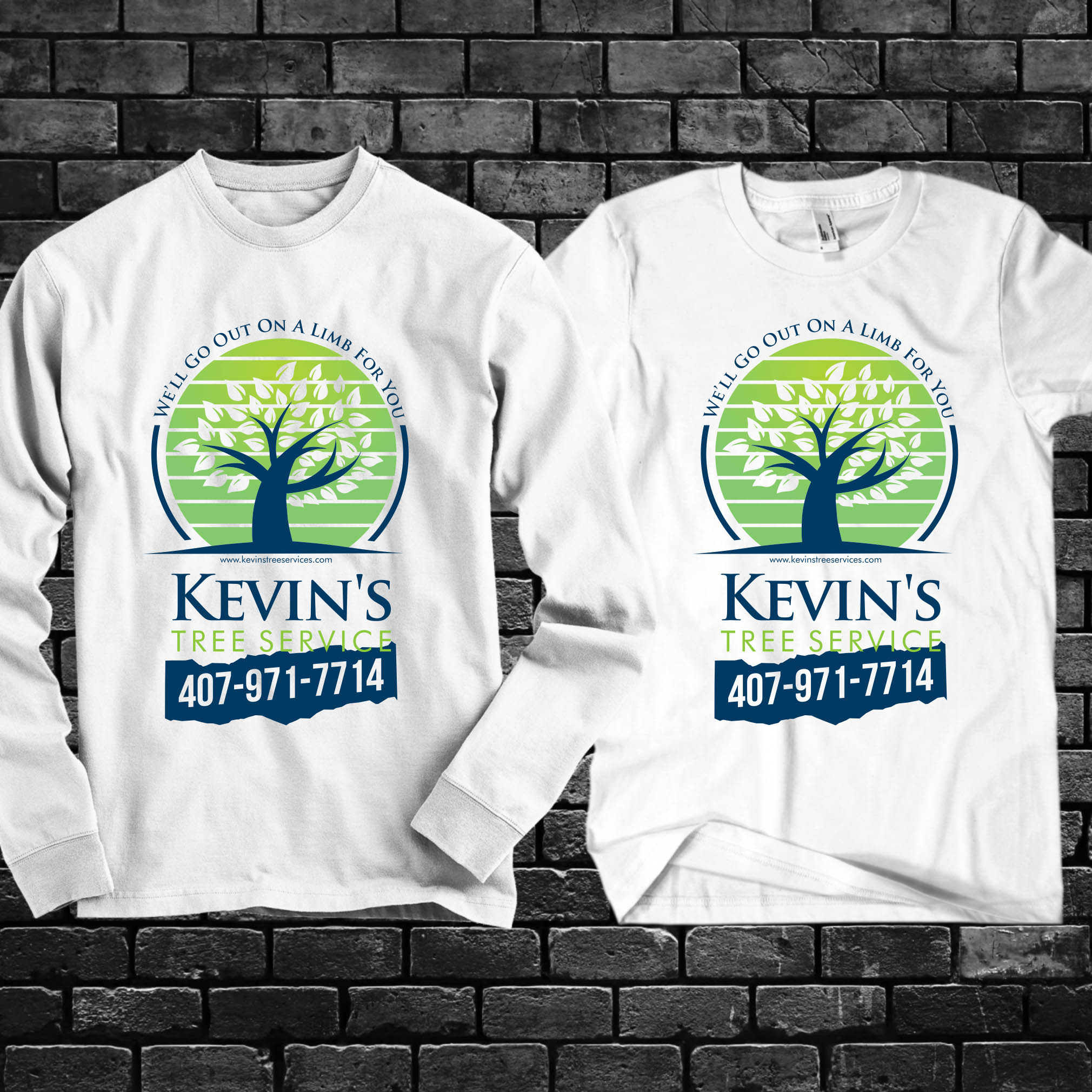 Design de T-shirt par Rheanza pour Kevin's Tree Service | Design #29597043