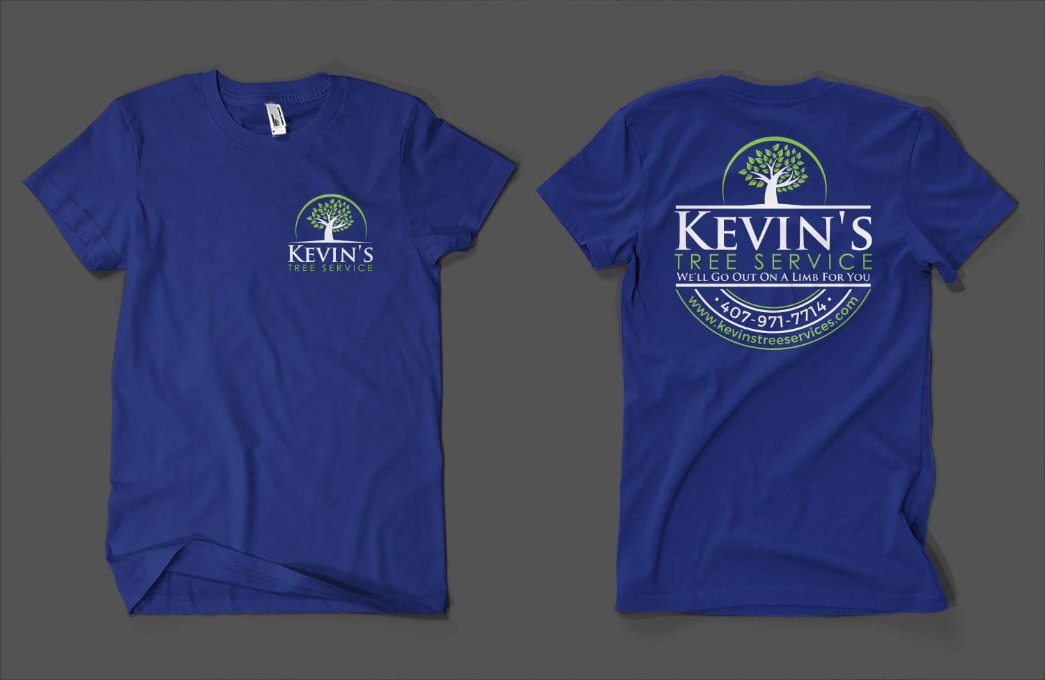 Design de T-shirt par Barney Stinson pour Kevin's Tree Service | Design #29596182