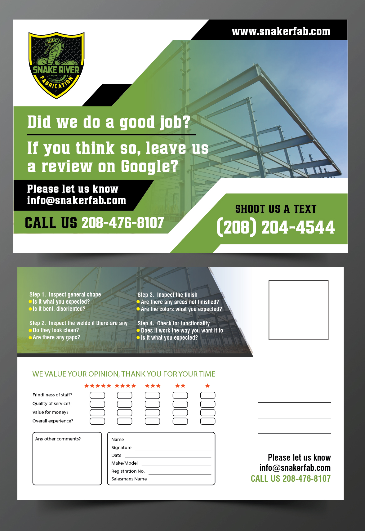 Postcard Design by 3Guys for this project | Design #29604148