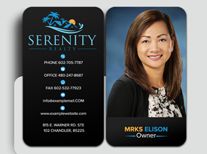 Diseño de Tarjeta de Presentación por sadikul islam para Serenity Realty | Diseño: #29594505