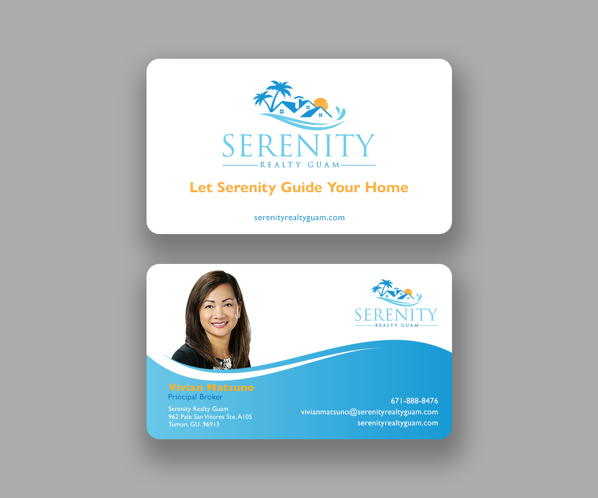 Business Card Design by Andrés Sebastián for Serenity Realty | Design #29701556