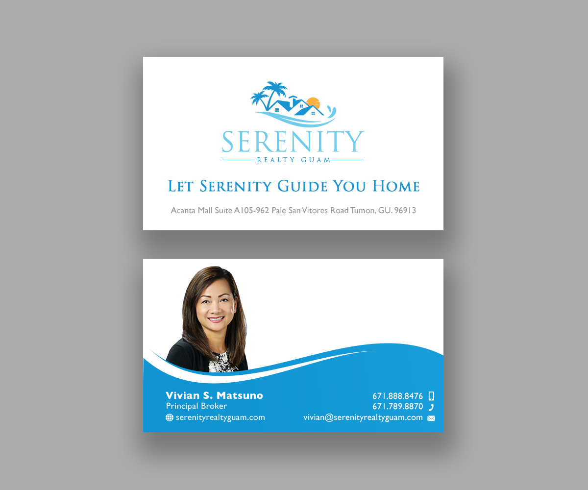Business Card Design by Andrés Sebastián for Serenity Realty | Design #29712928