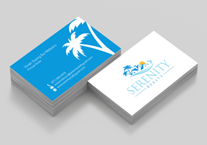 Business Card Design by MarkoE for Serenity Realty | Design #29608507