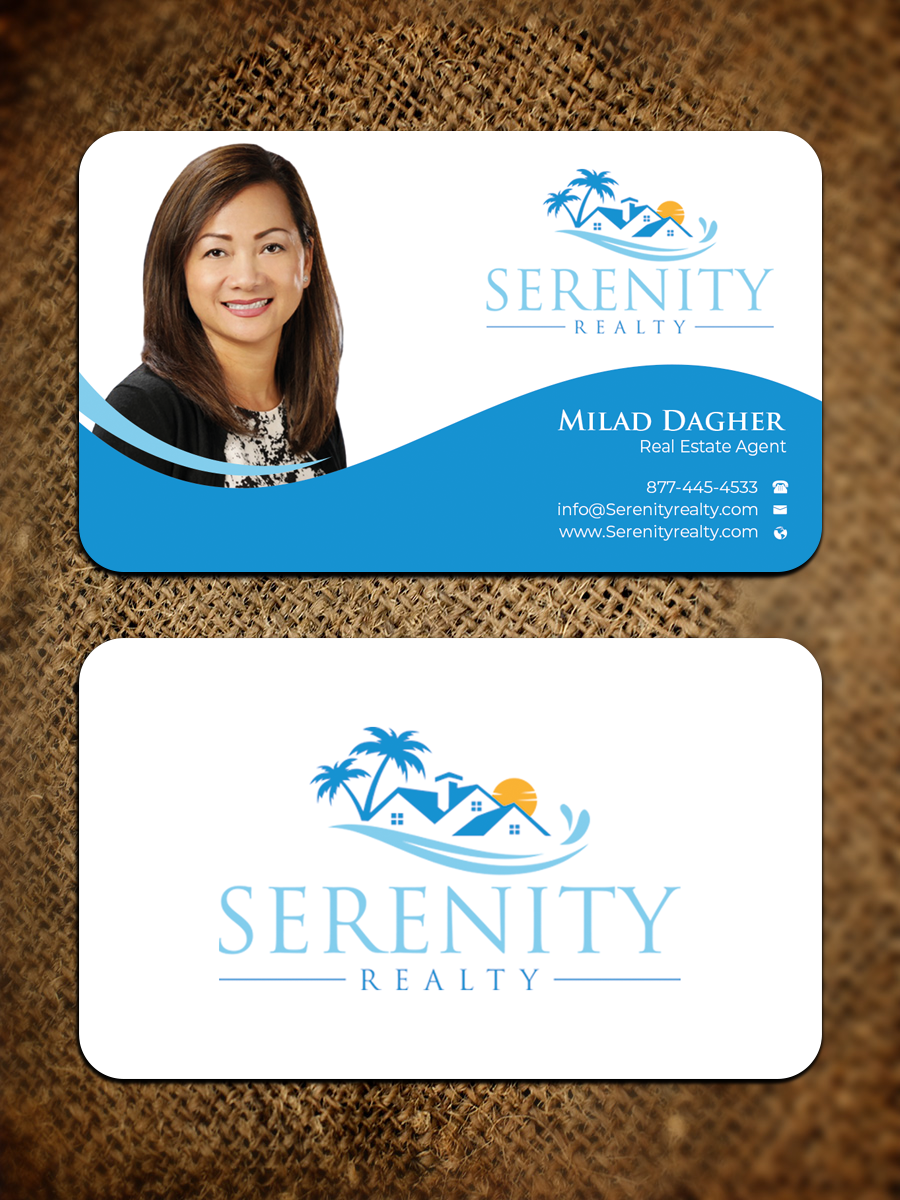 Business Card Design by Graphixpointt for Serenity Realty | Design #29593315