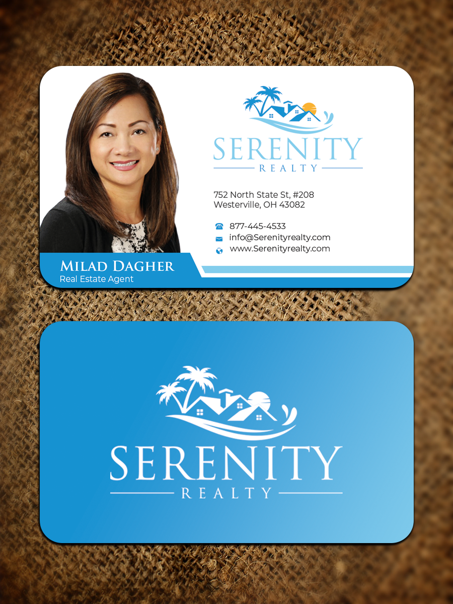 Business Card Design by Graphixpointt for Serenity Realty | Design #29593340