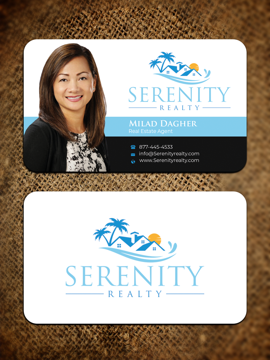 Business Card Design by Graphixpointt for Serenity Realty | Design #29593349