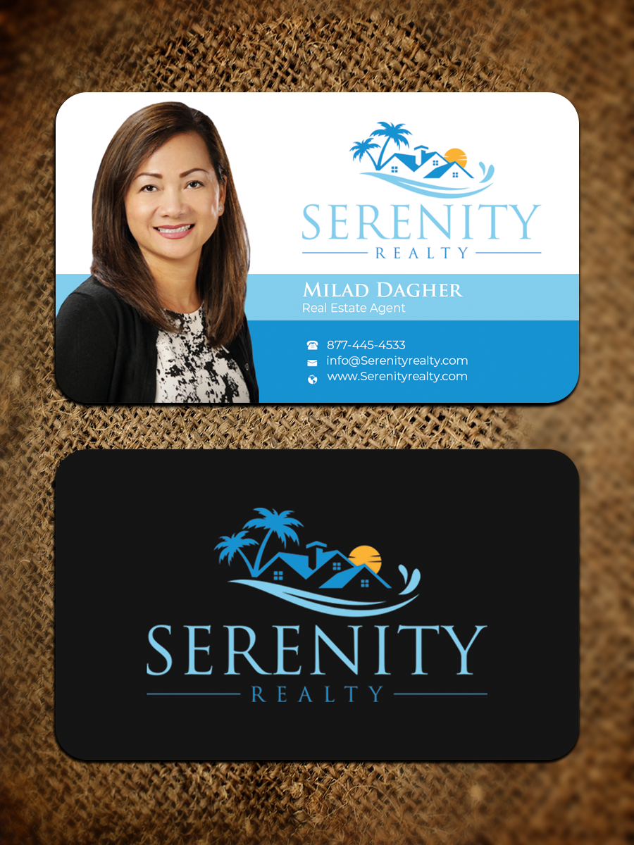 Business Card Design by Graphixpointt for Serenity Realty | Design #29593360