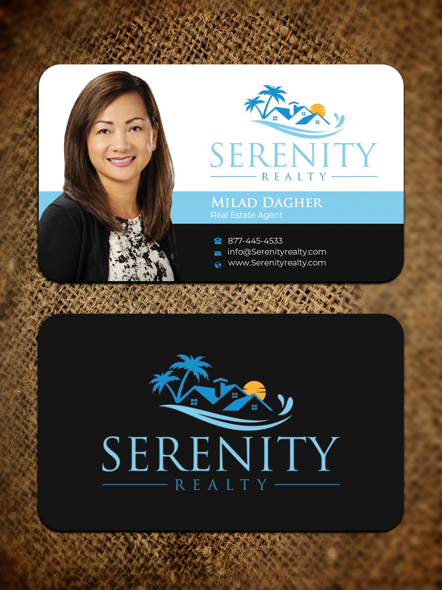 Business Card Design by Graphixpointt for Serenity Realty | Design #29593361