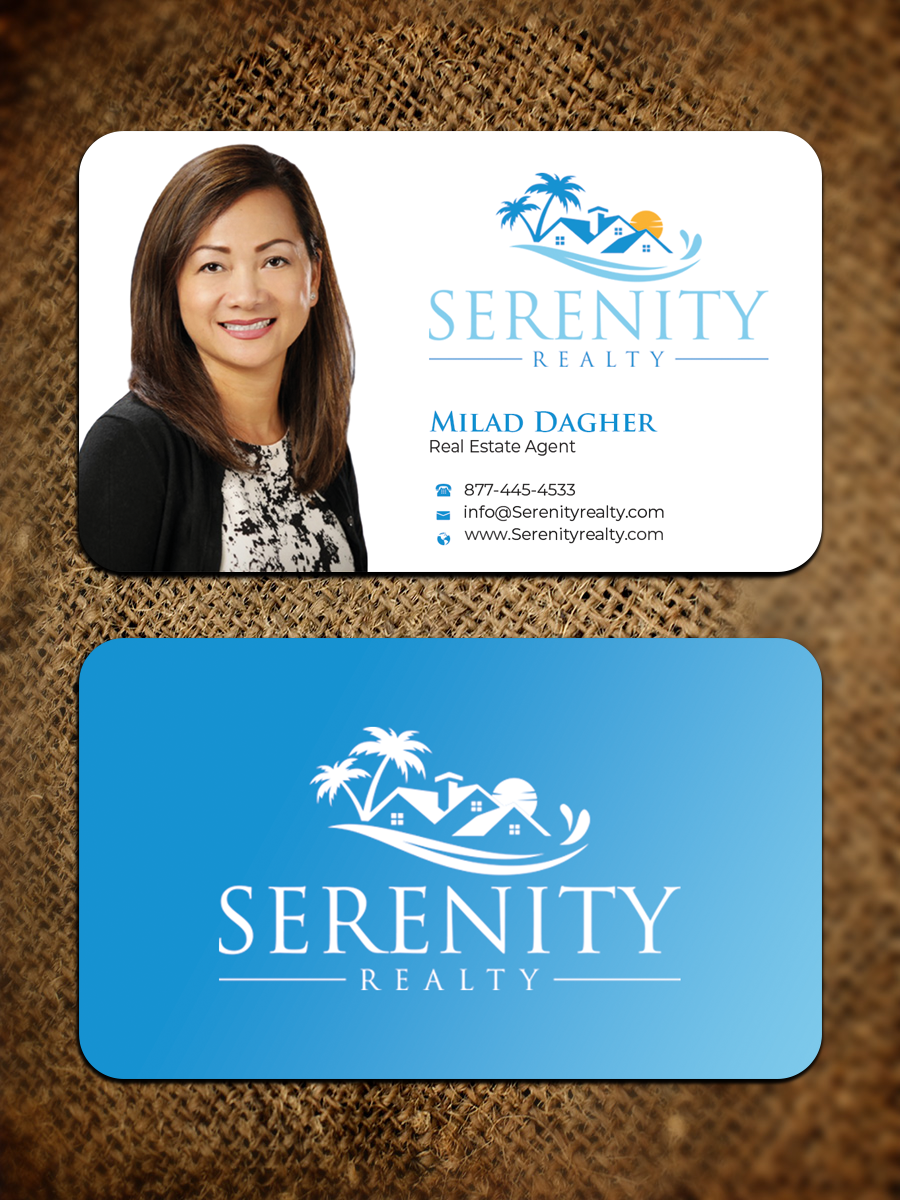 Business Card Design by Graphixpointt for Serenity Realty | Design #29593371