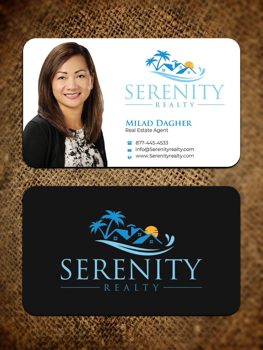 Business Card Design by Graphixpointt for Serenity Realty | Design #29593372