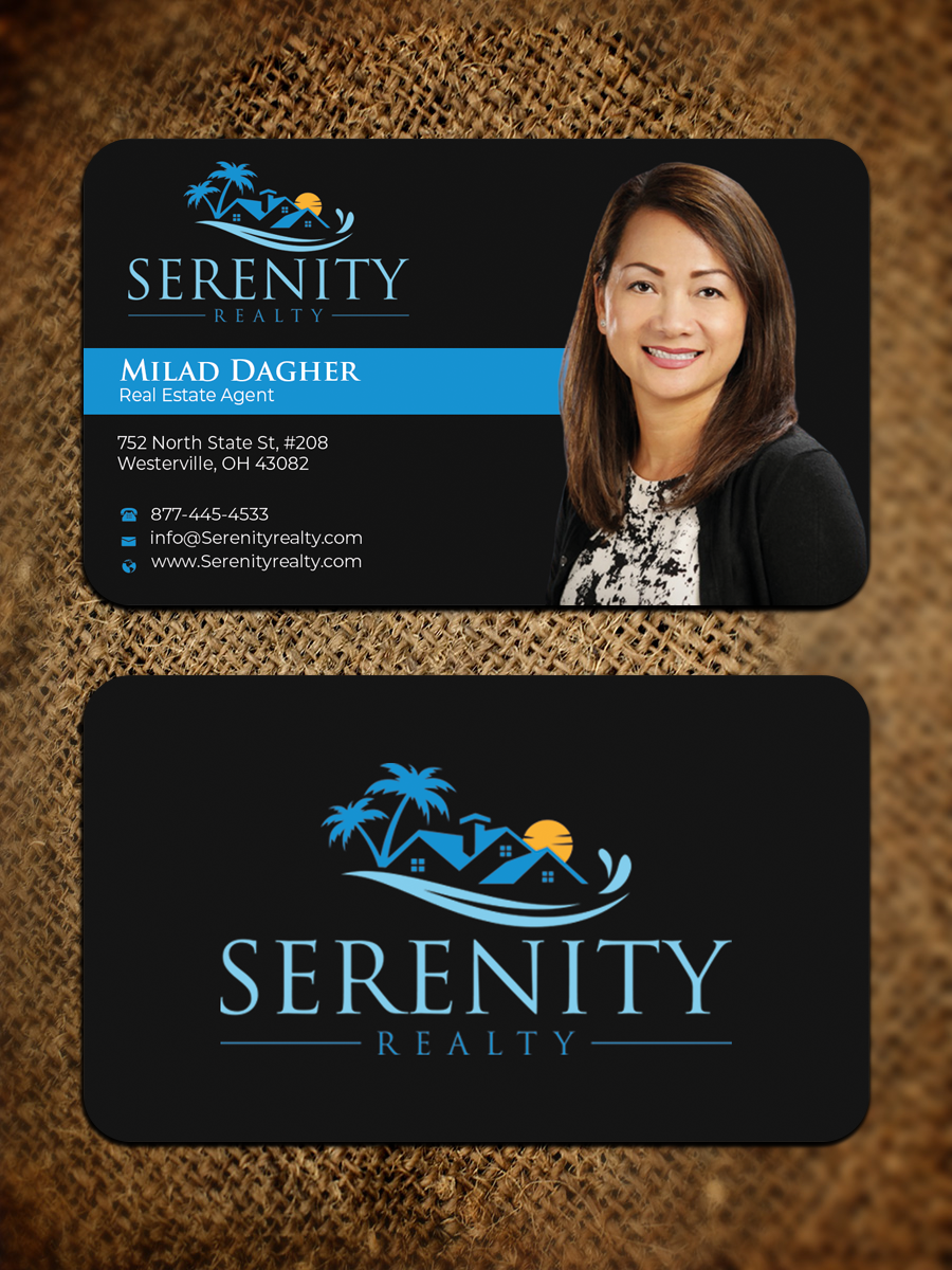 Business Card Design by Graphixpointt for Serenity Realty | Design #29593380
