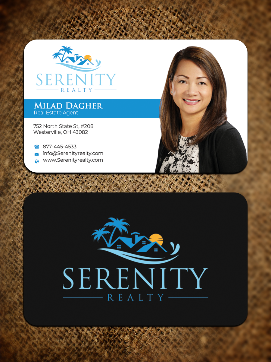 Business Card Design by Graphixpointt for Serenity Realty | Design #29593382