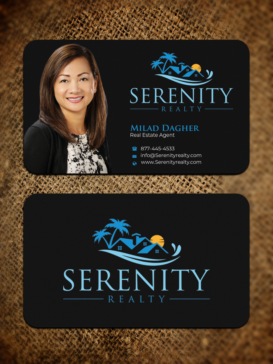 Business Card Design by Graphixpointt for Serenity Realty | Design #29593383