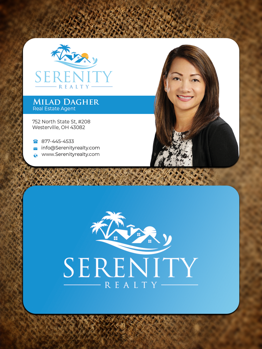 Business Card Design by Graphixpointt for Serenity Realty | Design #29593395