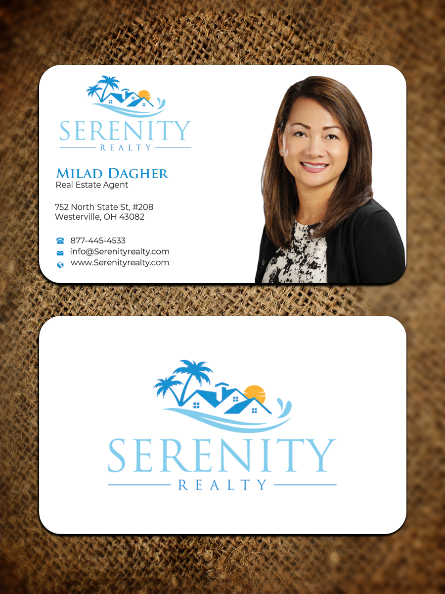 Business Card Design by Graphixpointt for Serenity Realty | Design #29593400