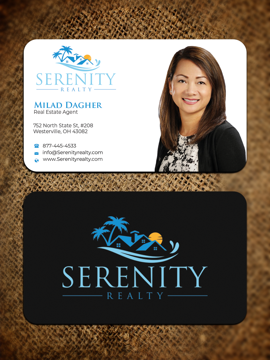 Business Card Design by Graphixpointt for Serenity Realty | Design #29593402