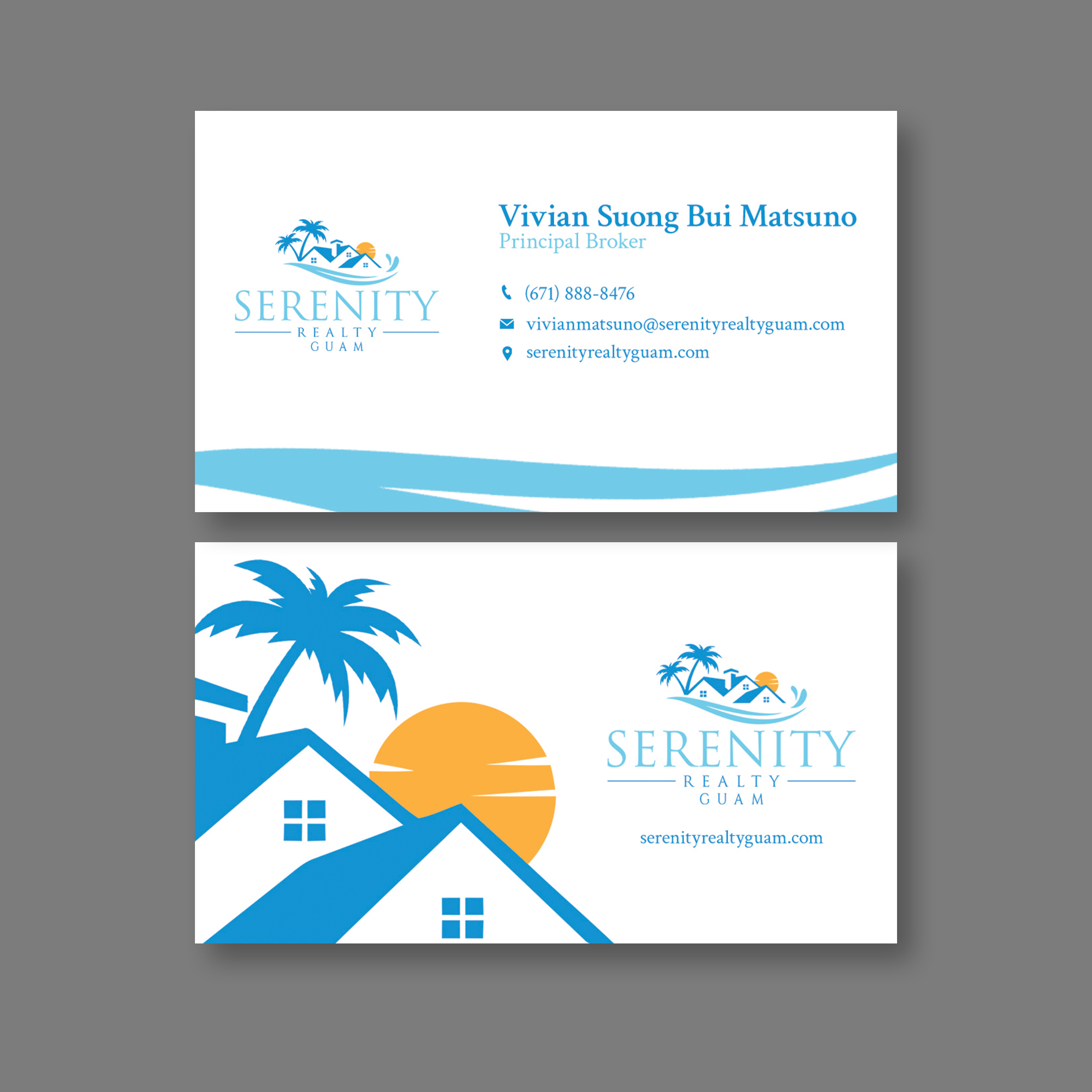 Business Card Design by Mosaic for Serenity Realty | Design #29611165