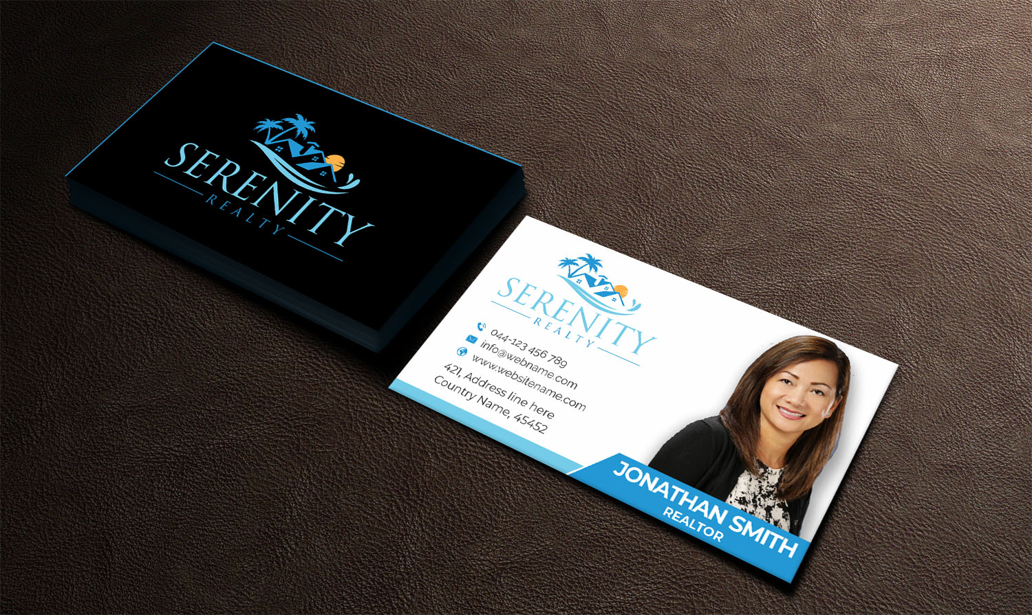 Business Card Design by jasmeen1975 for Serenity Realty | Design #29593346