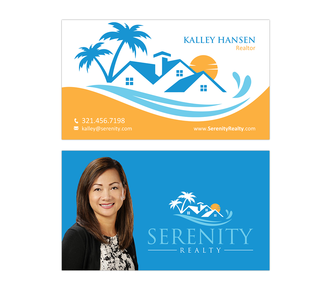Diseño de Tarjeta de Presentación por Sun Moon Graphic Designer para Serenity Realty | Diseño #29609537