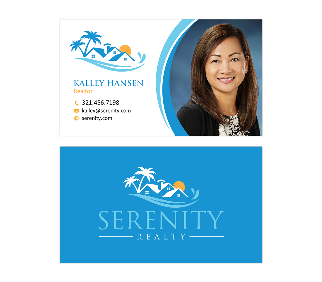 Diseño de Tarjeta de Presentación por Sun Moon Graphic Designer para Serenity Realty | Diseño #29609539