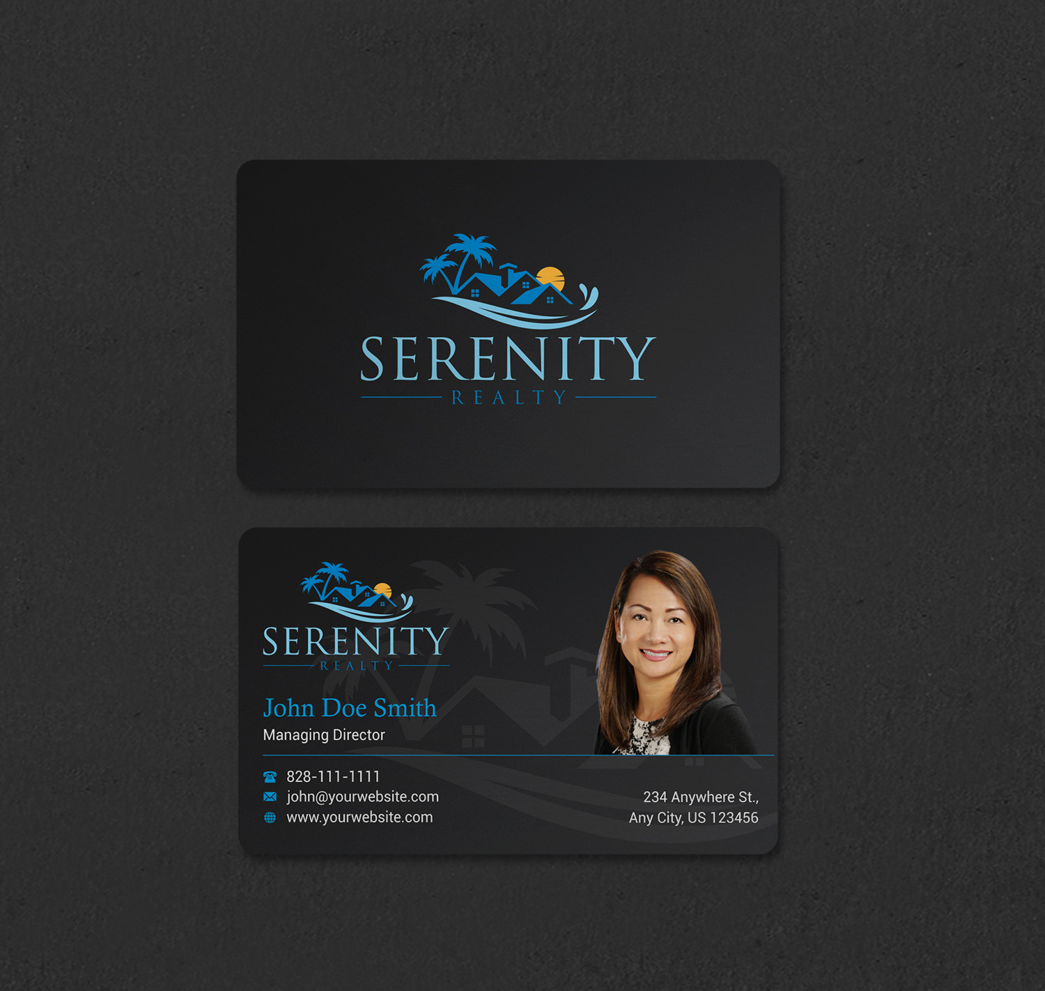 Diseño de Tarjeta de Presentación por INDIAN_Ashok para Serenity Realty | Diseño #29616598