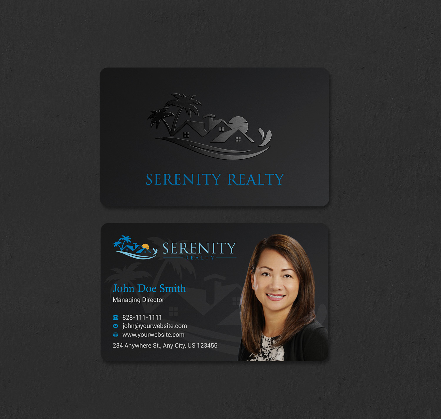 Diseño de Tarjeta de Presentación por INDIAN_Ashok para Serenity Realty | Diseño #29616599