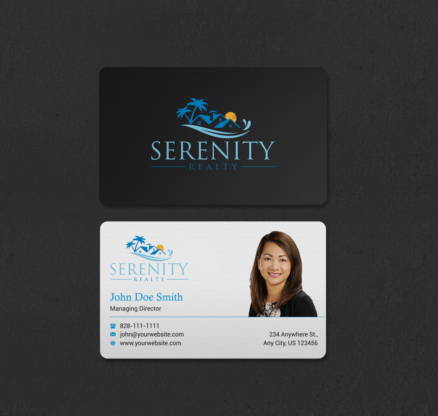 Diseño de Tarjeta de Presentación por INDIAN_Ashok para Serenity Realty | Diseño #29616603