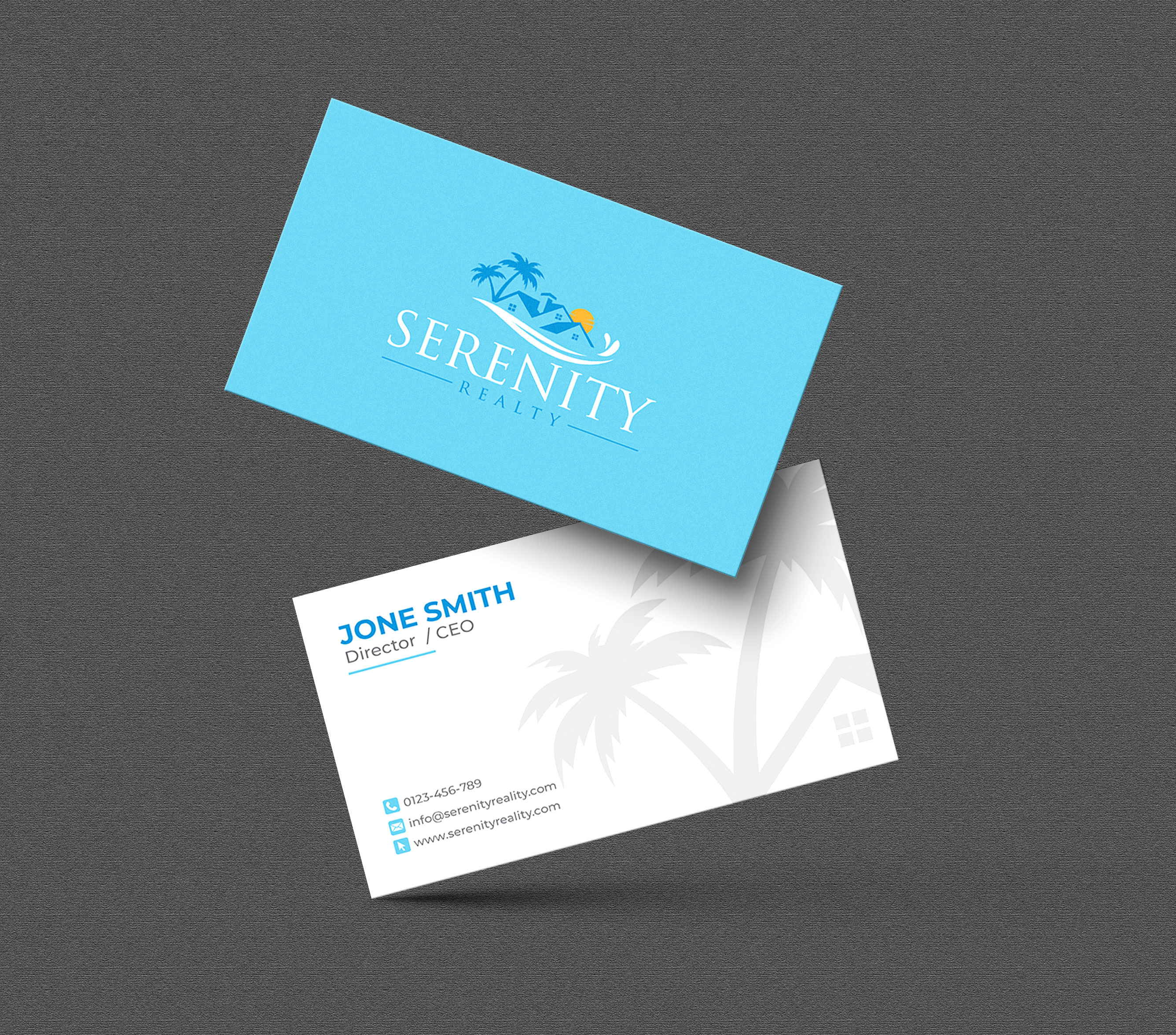 Business Card Design by artbitin for Serenity Realty | Design #29595995