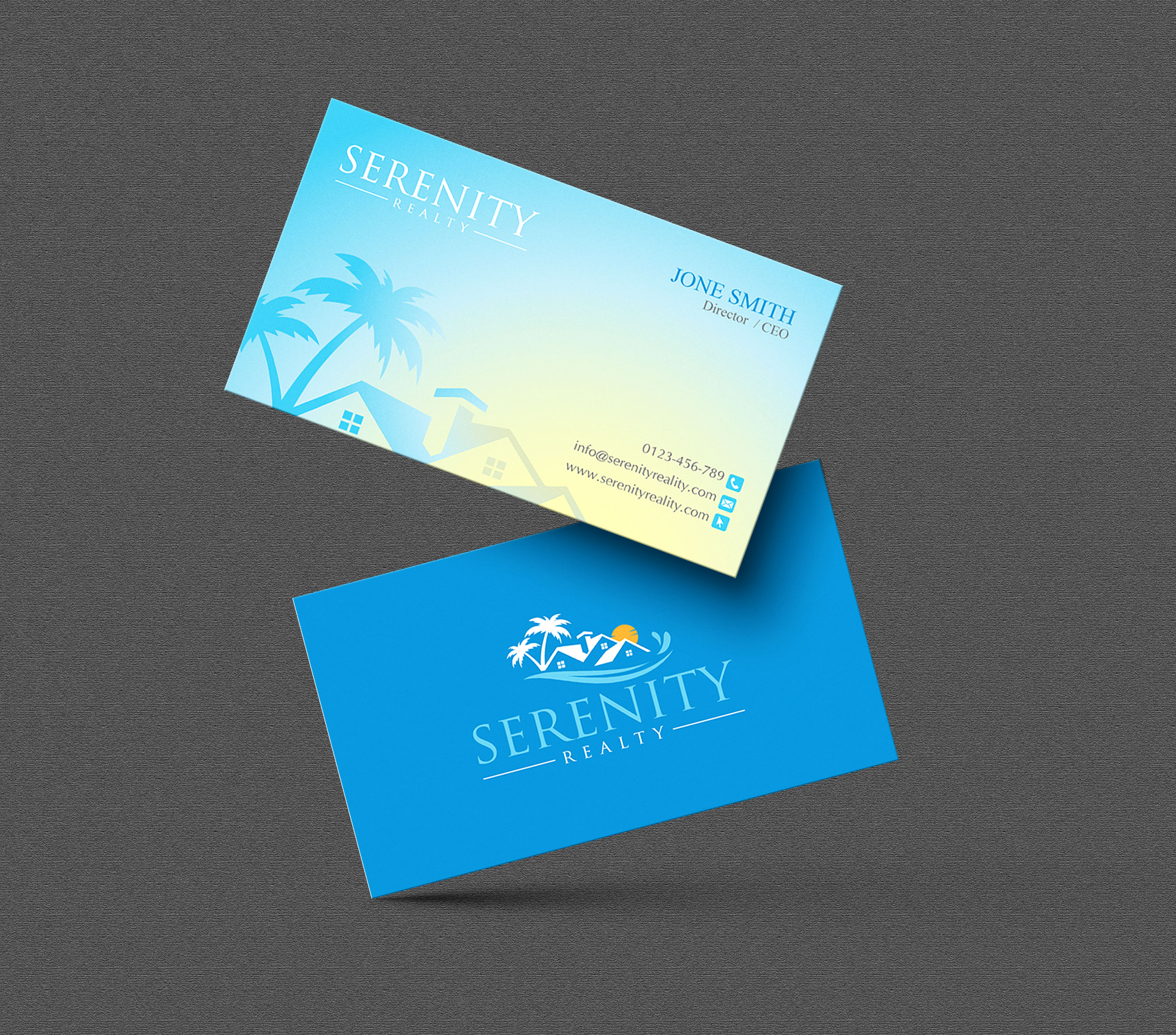 Business Card Design by artbitin for Serenity Realty | Design #29595996