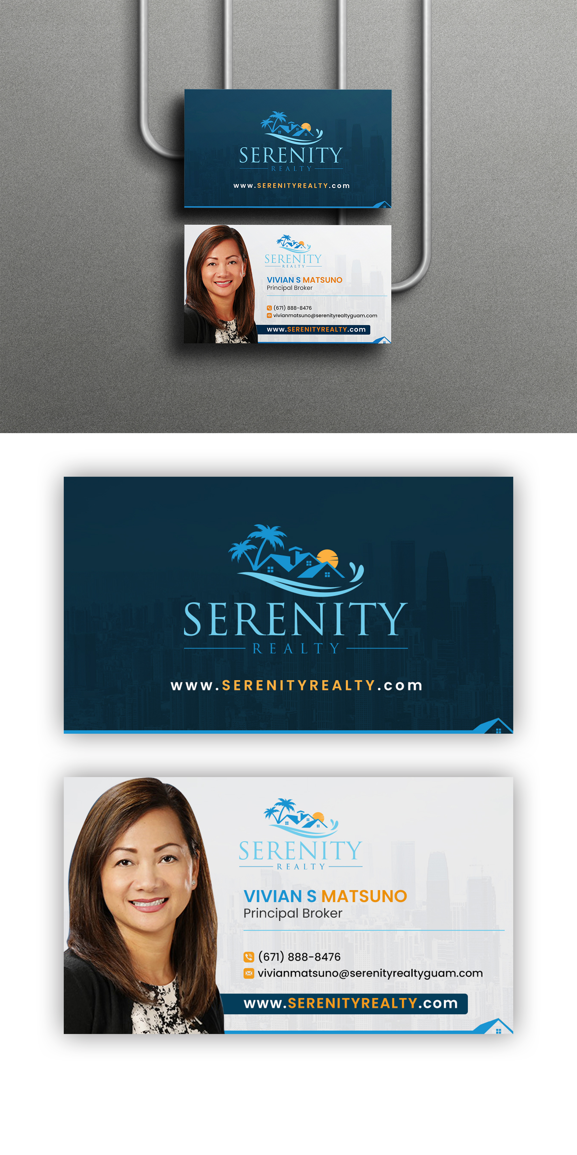 Diseño de Tarjeta de Presentación por debdesign para Serenity Realty | Diseño #29613852