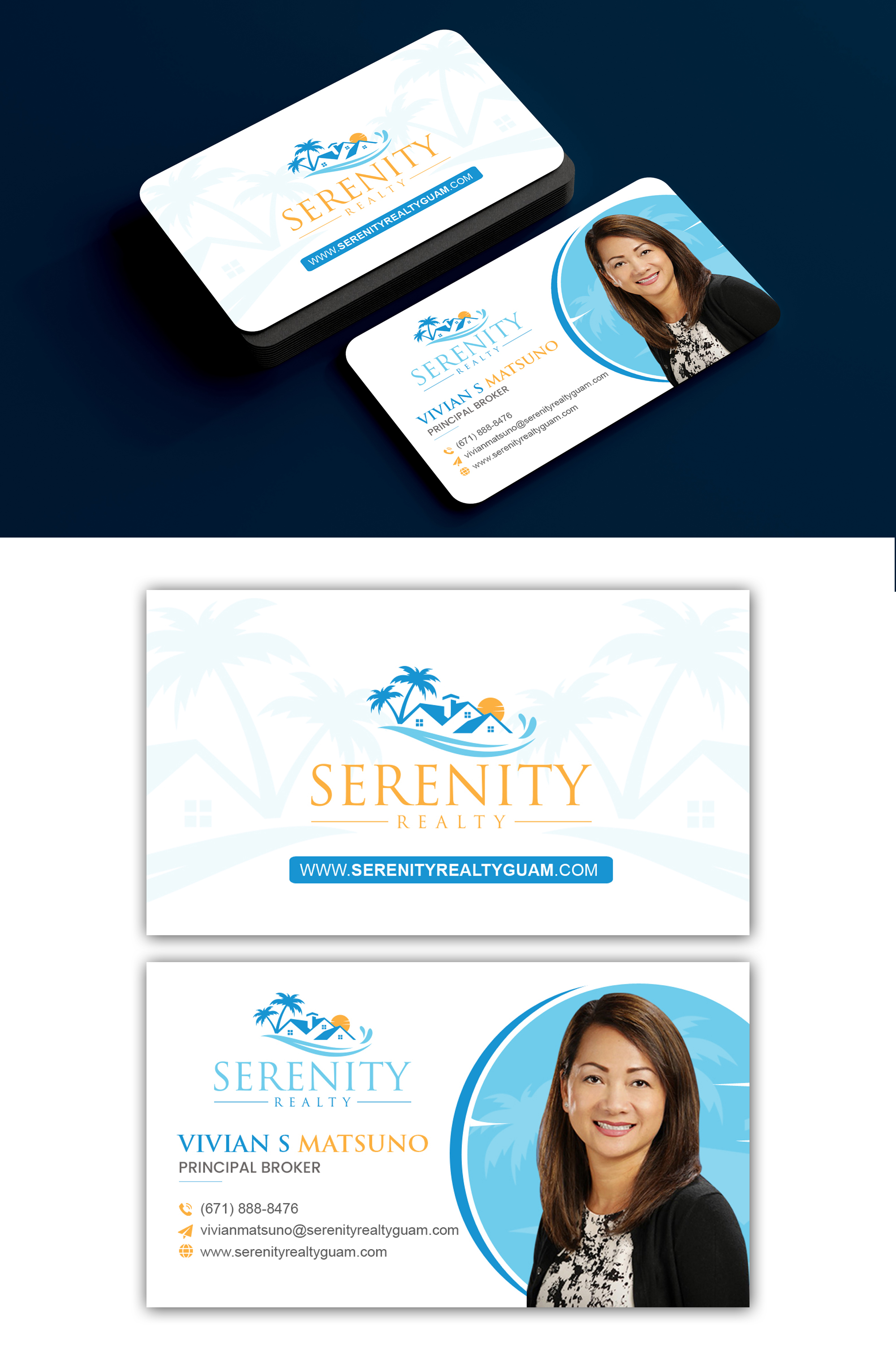 Diseño de Tarjeta de Presentación por debdesign para Serenity Realty | Diseño #29614915