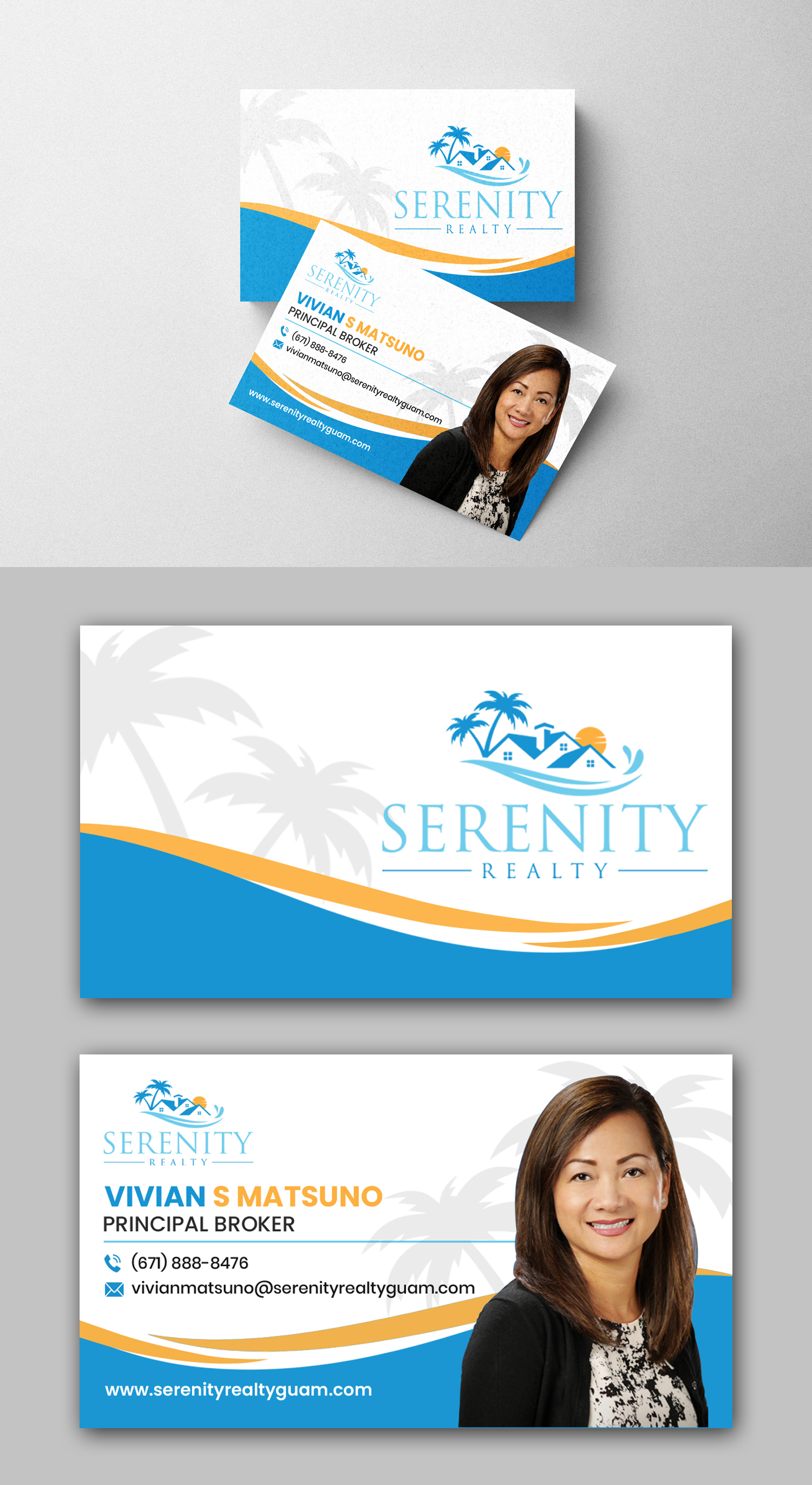 Diseño de Tarjeta de Presentación por debdesign para Serenity Realty | Diseño #29615214