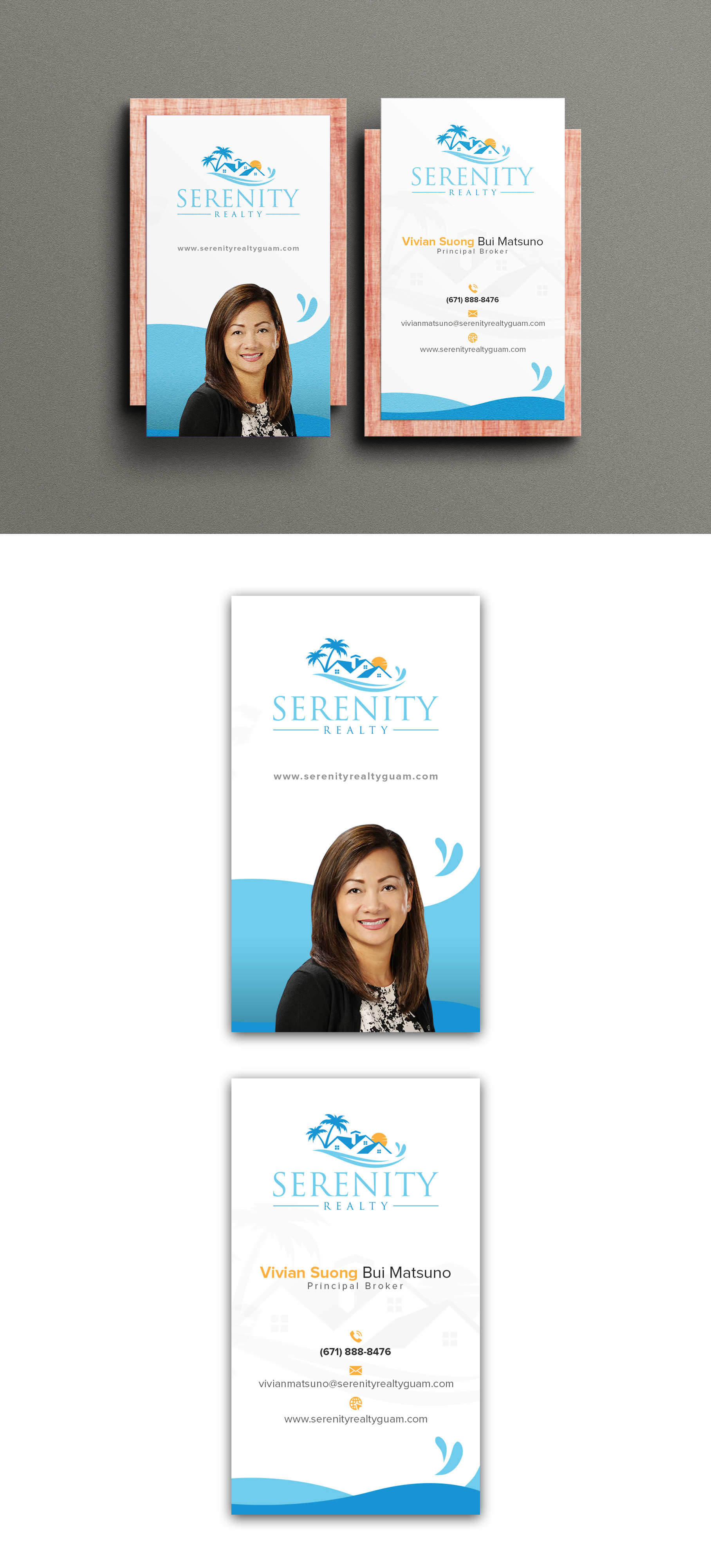 Diseño de Tarjeta de Presentación por debdesign para Serenity Realty | Diseño #29615450