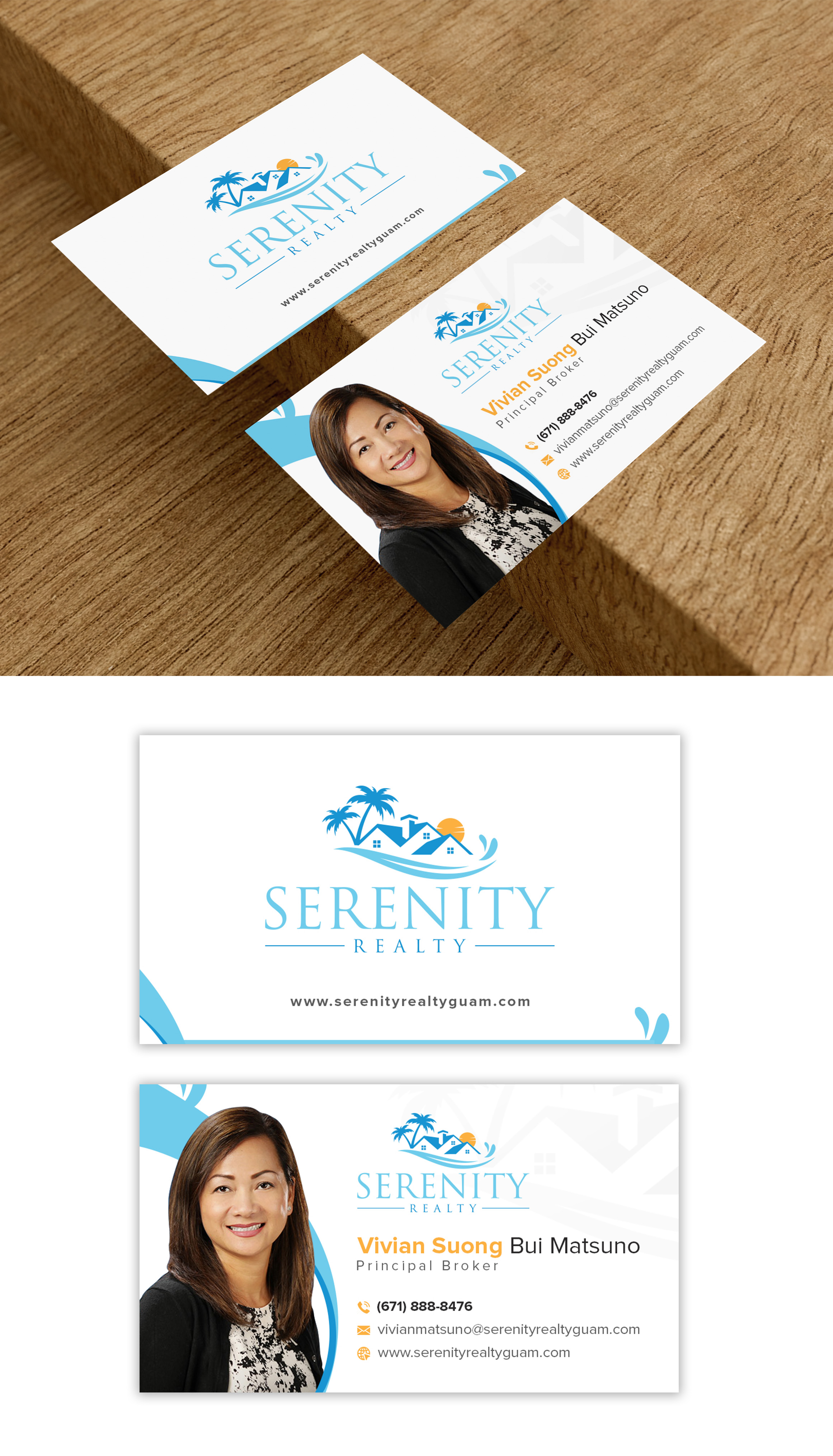 Business Card Design by debdesign for Serenity Realty | Design #29615451